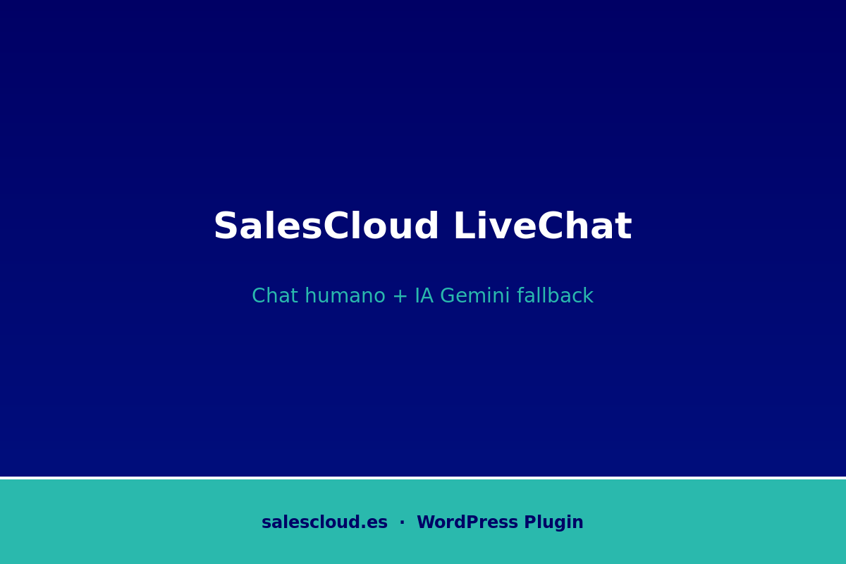SalesCloud LiveChat - Chat Humano + IA Fallback